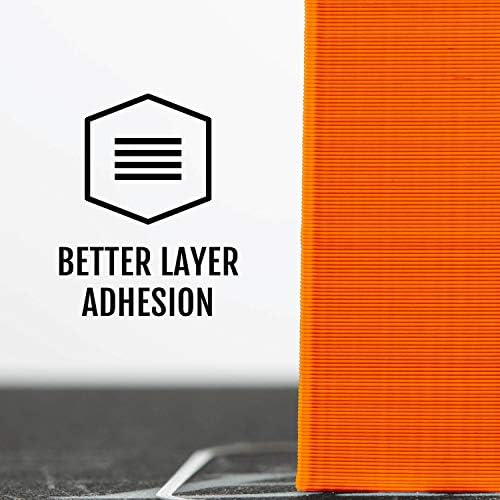 Filamento da impressora 3D de desempenho de Hatchbox PLA, precisão dimensional +/- 0,03 mm, 1 kg de bobo, 1,75 mm, laranja