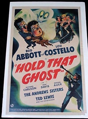 Segure esse fantasma de 1941 Abbott & Costello One Sheet Universal Horror Comedy !!