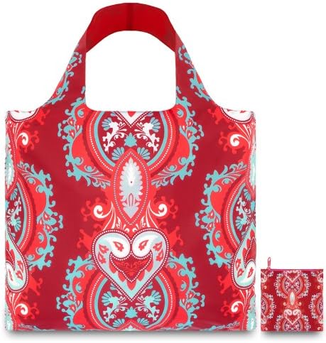 Saco de compras reutilizáveis ​​de rubi opulento Loqi, multicolor