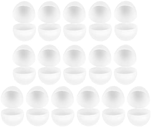 Zerodeko 16pcs ovos de páscoa ovos de páscoa não preenchidos ovos de plástico vazios ovos surpresa ovos em branco ovos