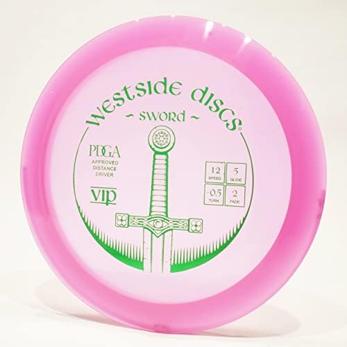 Westside Discs Distância da espada Distrão Disco de golfe, Pick Weight/Color [Carimbo e cor exata podem variar]