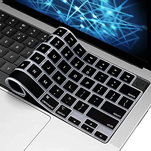 Tampa do teclado de silicone para barra de toque MacBook Pro 13 polegadas 2020-2023 M2 A2338 M1 A2289 A2251 Teclado de teclado