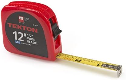 Tekton 7197 Medida de fita de 12 pés por 1/2 polegada