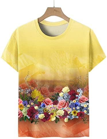 Camisetas de manga curta para fadies boat pescoço peony floral gráfico relaxado fit salounge blusses tshirts adolescente girl 2023