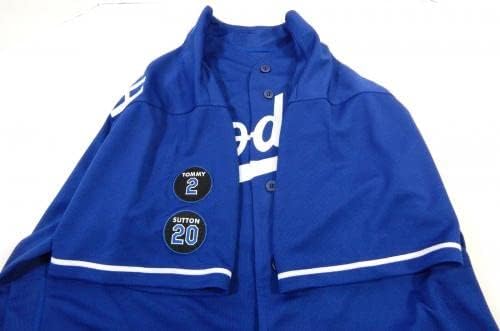 2021 Los Angeles Dodgers Kevin Quackenbush 41 Jogo emitido Blue Jersey 2 20 P 27 - Jogo usado MLB Jerseys