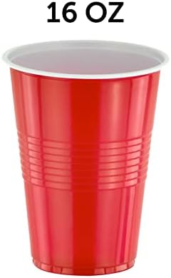 Copas de festa decorRack, 16 oz -bpa de copos de refrigerante de plástico, perfeito para aniversário, piquenique, evento