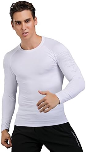 Lierdar Men's Long Slave Compression Baselayer Workout Shirt