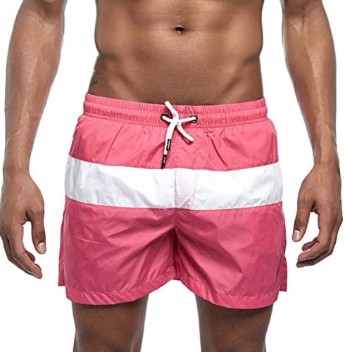Mass Board Shorts roupas de banho de banho rápido de cintura elástica seca esportes esportes com estampa floral de terno de banho com bolsos com bolsos