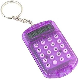 Calculadora eletrônica de bolso mini 8 dígitos teclado anel de chaves da escola de escritório ferramenta de escritório superior