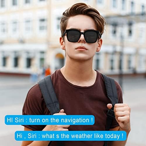 Ezwgzi Smart Bluetooth Sunglasses Wireless Bluetooth fone de ouvido Bluetooth Mic.