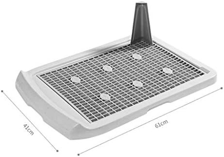 Slatiom Pet Bowl, banheiro de treinamento para filhotes de treinamento de animais de estimação de animais de estimação com bandeja para cães Potty Trainer Indoor Outdoor