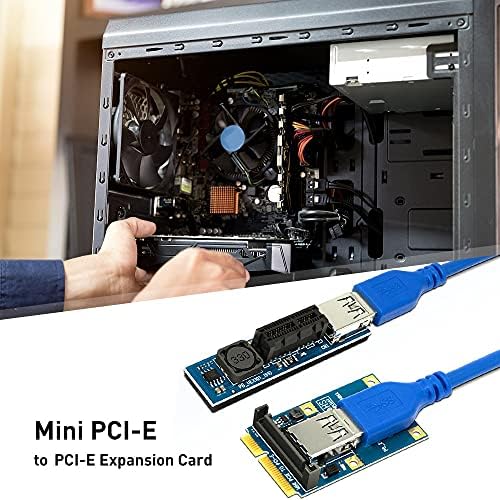 Conectores 1 Defina mini PCI-E para PCI-E x1 riser PCI Express x1 Slot Dual SATA Power Connector 60cm Usb 3.0 Extensão de