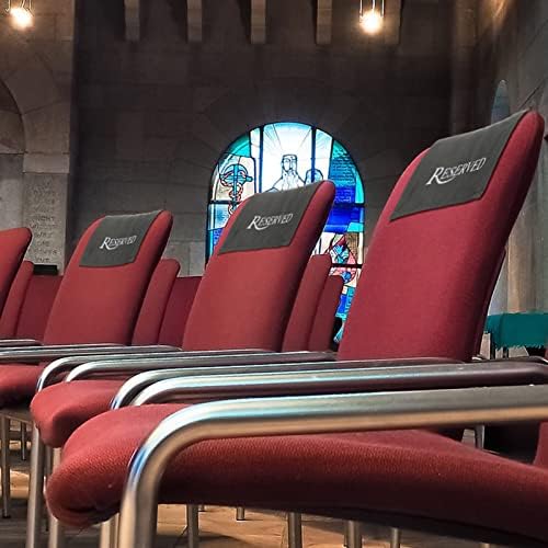 Tegeme reservado cadeira sinais igreja pew sinal reservado sinal reservado espaço espaço para a igreja ou evento
