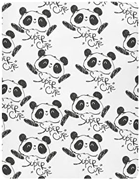 Baby fofo lençol de berço de desenhos animados de panda para meninas meninas, lençóis de colchão de criança, lençol