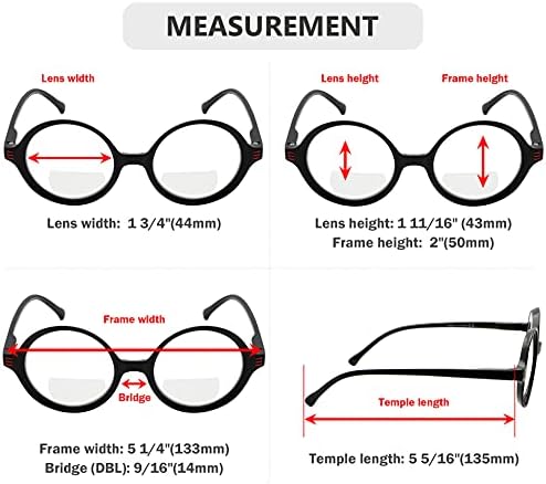 Olhos para o olho 4-Pack Bifocal Reading Glasses
