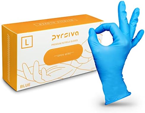 Luvas de nitrila médica pyrsiva | 100pcs ambidestros não-Latex Luvas descartáveis