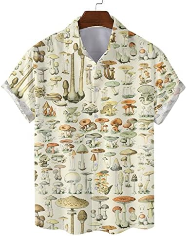 Presentes da família Reino Cogumelo Havaí camisetas para homens - camisa de cogumelo, camisas de cogumelos para homens,