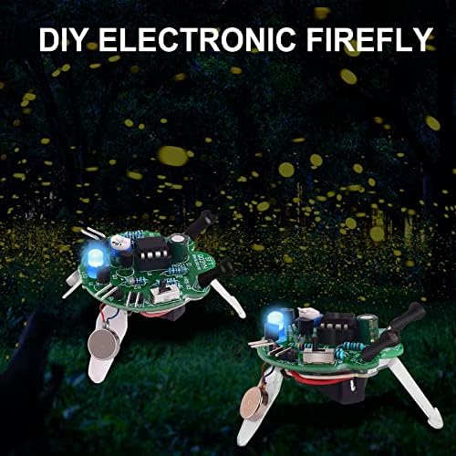 PEMENOL 2 Pacote Fotossensível Robô móvel Soldagem eletrônica kits DIY, robô engraçado de Firefly, Projeto de Ciências Práticas