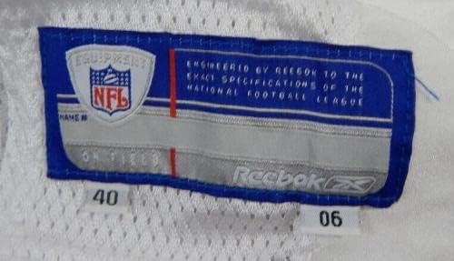 2006 San Francisco 49ers Blank Game emitiu White Jersey Reebok 40 DP24076 - Jerseys de Jerseys usados ​​na NFL não assinada