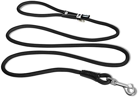 Curli Stretch Comfort Leash Black L