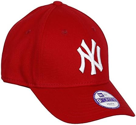 Novo Era Girls 'Kids' MLB Basic NY Yankees 9forty Cap de rosa quente ajustável