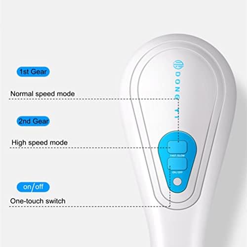 Projeto de um botão escova de corpo elétrico - pincel traseiro recarregável com 5 pincel substituível - Ipx7 impermeabilizada