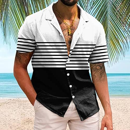 2023 New Men Men Casual Manga curta Spring Summer Summer Turndown pescoço 3d camisetas impressas da moda camisetas top