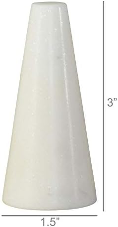 Areohome Homart 4620-6 Titular do anel de cone truncado, altura de 3 polegadas, mármore
