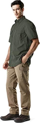 CHAMISTAS DE TRABALHO DE MANAGEM CURRA DE MENINAS CQR, camisas táticas militares ripstop, camisa de caminhada respirável UPF mais de 50 anos de camisa de caminhada respirável