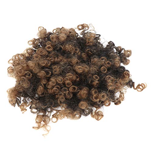 Decoração preta decoração preta Cabelo falso útil útil lateral portátil Wig Hairball Cabeça de cabelos fofos acessórios
