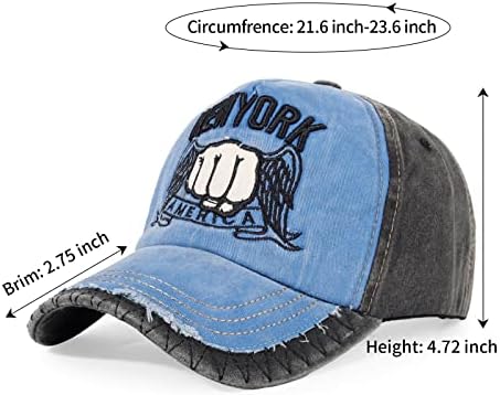 HH Hofnen Baseball Cap vintage lavado Chapéu de algodão angustiado para homens Mulheres