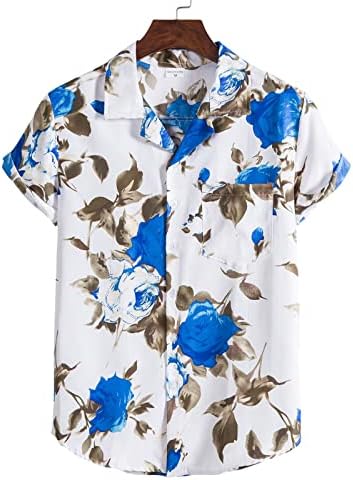 Homens de moda de moda de duas peças Button Down Colorblock listrado Camisa de lapela Prawtring Mid 3xl Rain Suits for Men