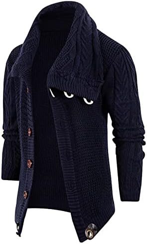 Padasso suéteres de manga longa, moda de lapela casual casaco de manga comprida suéter de malha esbelta