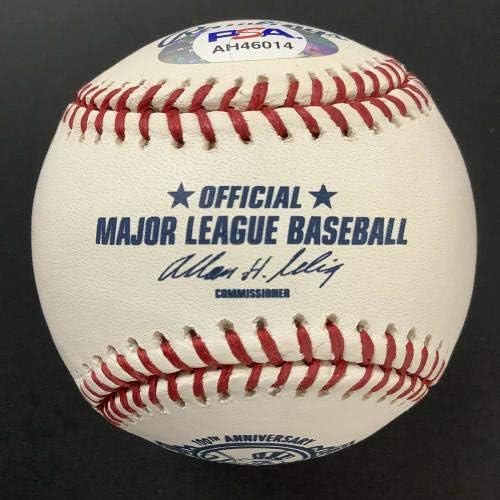 Mariano Rivera assinou beisebol Selig 100Anniv Yankee Logo Autograph INSC PSA/DNA - Bolalls autografados