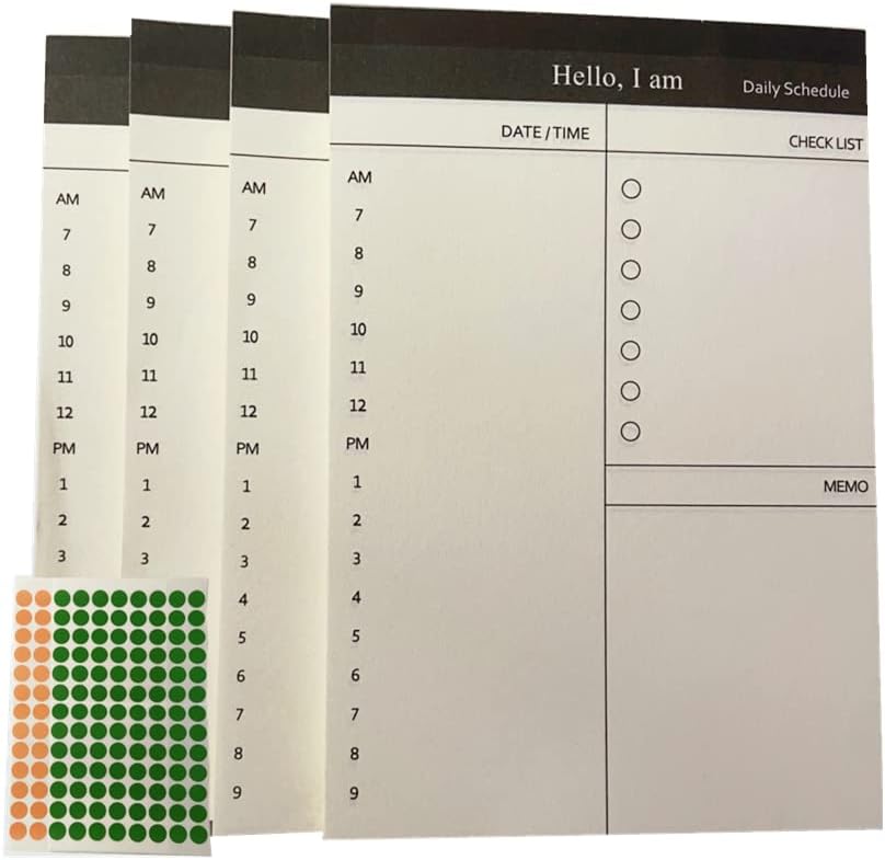 Para fazer a lista de no bloco de notas minimalista, 200 folhas 3,3 x 4,9 Planta de notas de planejador diário funcional, lista