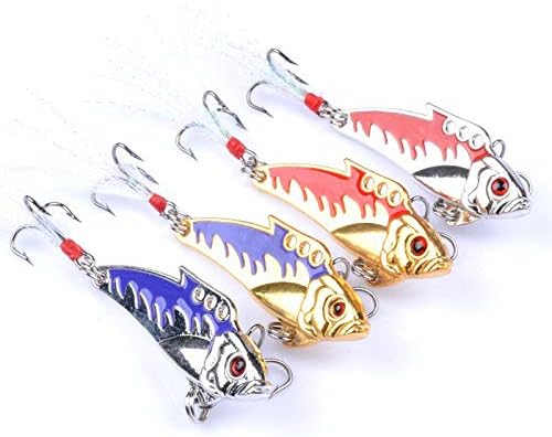 1pc 8g Lâmina de pesca vibra Lipless Ultralight Micro Lures Truta isca corporal dura Metal VIB LURE LD -125 -