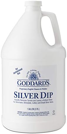 Dip de limpador de prata de Goddard-Solução de limpador de jóias de prata para placa prateada de difícil acesso, talheres
