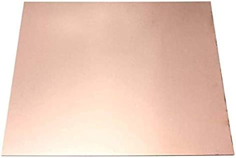 Placa de latão Haoktsb Placa de cobre de cobre pura Cu Placa de cobre T2 Folha de metal Folha de cobre Refrigeração Materiais industriais