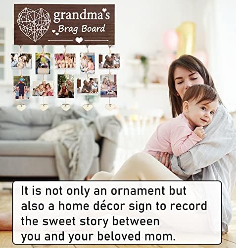 Presentes do quadro de Gaoikerr Grandma para avó da neta, vovó quadro de imagem Nana Presentes para os avós de Natal - preto