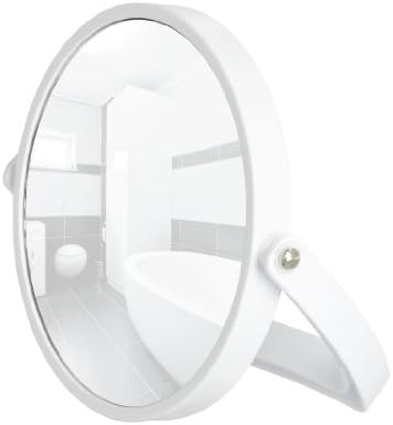 Wenko make, mão, ampliação de uso cosmético, espelho com suporte, estrutura de plástico, weiß, dimensões 7 x 7,5 x 0,8, branco