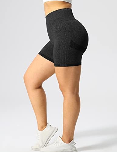 Shorts de treino de tsutaya para mulheres shorts de ginástica feminina de cintura alta para executar ioga de cyling
