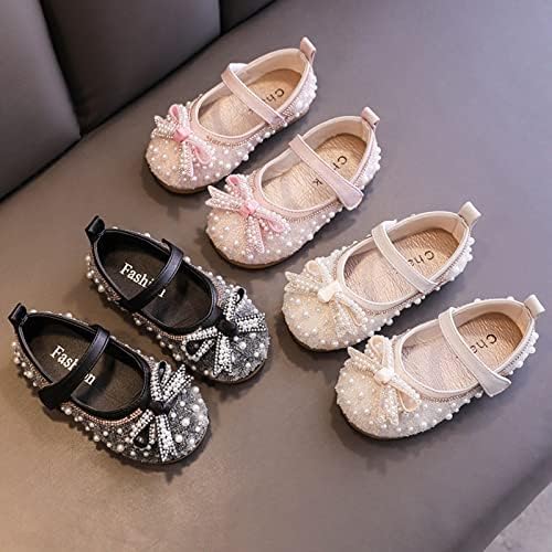 Meninas sapatos de salto baixo Pu Bow Knot Sapatos Casuais Sapatos Lit Up Kids