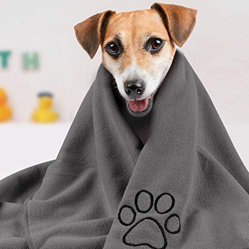 Sunland Microfiber Dog Toalha Ultra Soft Bath Tootes Super absorventes Toalha de secagem para animais para cães