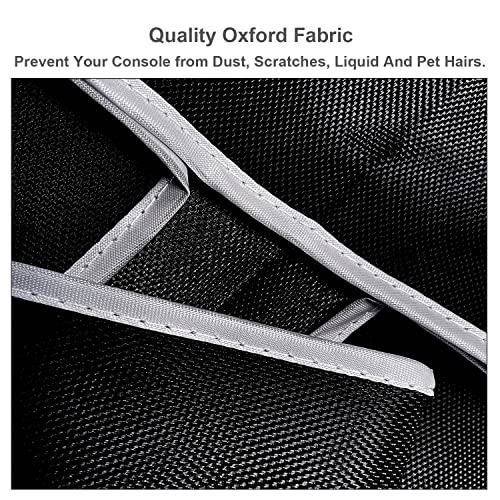 Tampa de poeira horizontal Emien para PS5 Console Oxford Fabric Anti-arranhão Guarda de poeira à prova d'água com