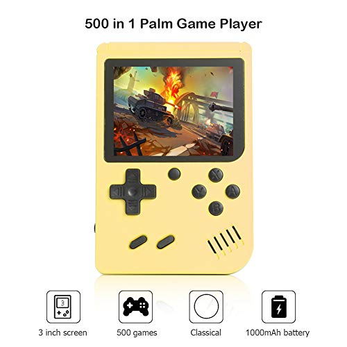 RIBOAOY 500 jogos console de bolso para adultos crianças jogadores de jogos portáteis