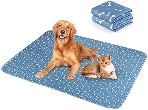 Almofadas de xixi para cães extra grandes, 39 x27 lavabáveis ​​almofadas de cachorro para animais de estimação.