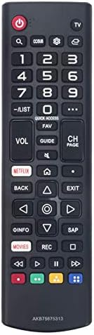 AKB75675313 Replacement Remote Control fit for LG TV 50UM7300PUA 50UM7310PUA 49UM7300PUA 50UM7300AUE 43UM7300PUA 55UM7400PUA 60UM7200PUA
