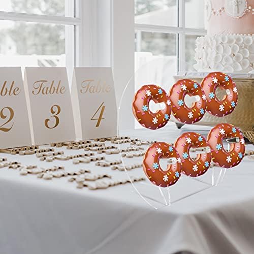 Cabilock Wedding Decor Bolo de casamento Stands de acrílico Stand Stand Clear Bagel Donut Holder Board Para festas Casamentos