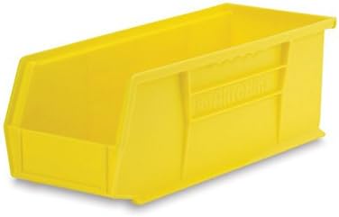 Bin [Conjunto de 12] Cor: Amarelo, Tamanho: 5 H x 5,5 W x 14,75 D