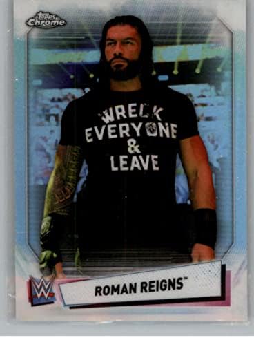 2021 Topps Chrome WWE Refractor 64 Roman Reigns